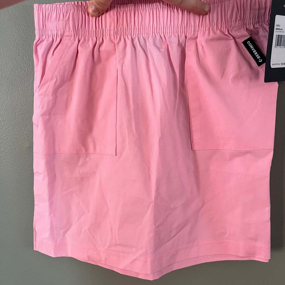 Converse Girls Pink Elastic Waist Skirt with Pockets - NWT